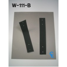Top Strap (Buckle), 12" Black Web W/ Bolt Holes, Curtain Side